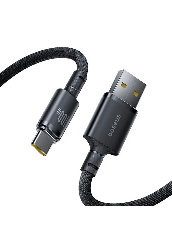 Кабель Braided Fast USB – Type-C 100 Вт 1 м в нейлоновому обплетенні чорний Baseus (401879169)