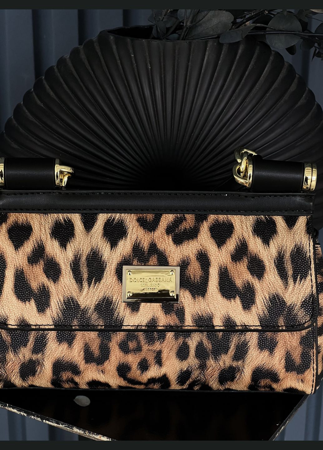 Дольче Габана Sicily сумочка жіноча - Premium (леопардовий 19сm) No Brand (322394095)