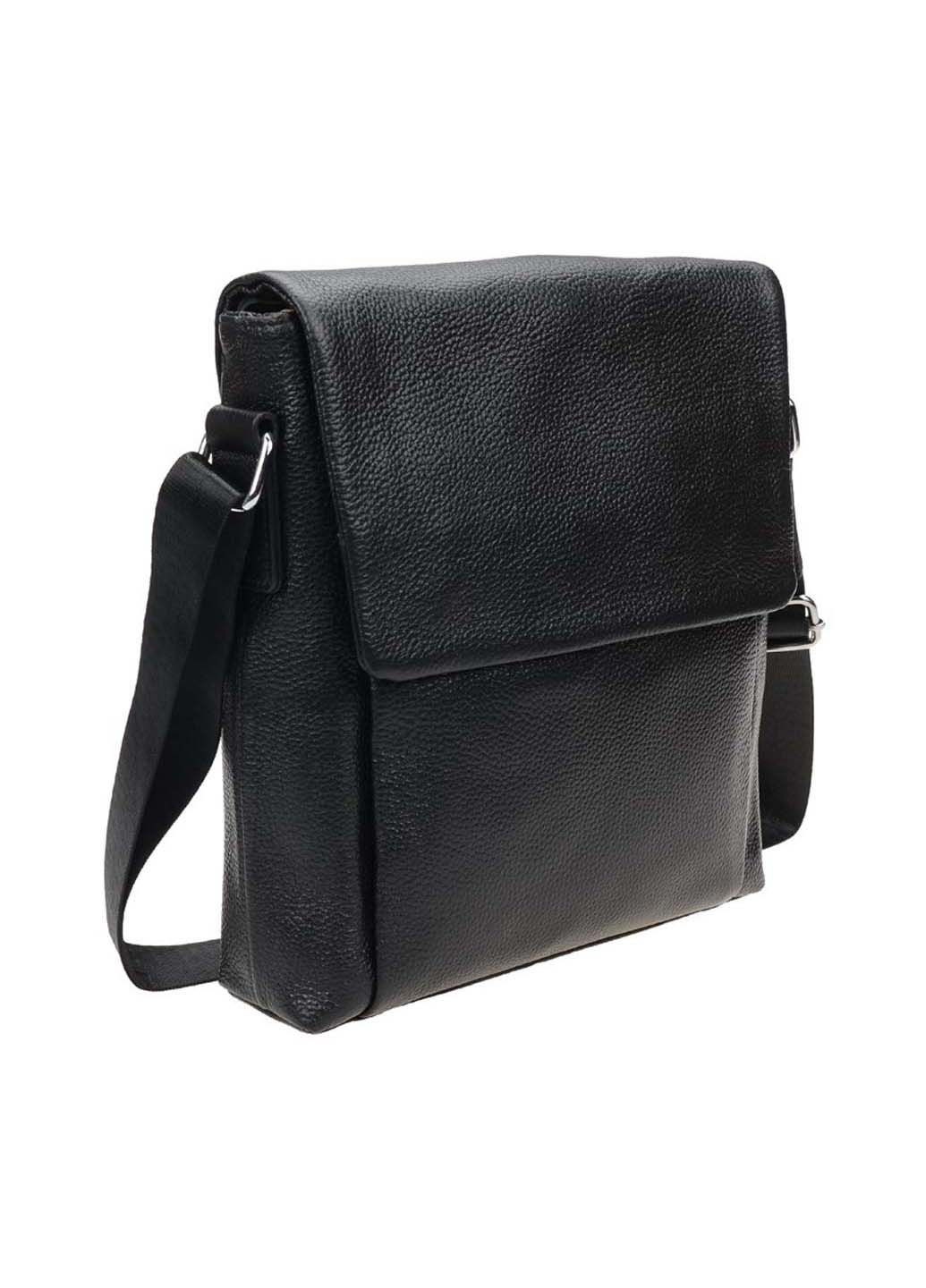 Сумка-мессенджер Borsa Leather 1t9168-black (282718819)