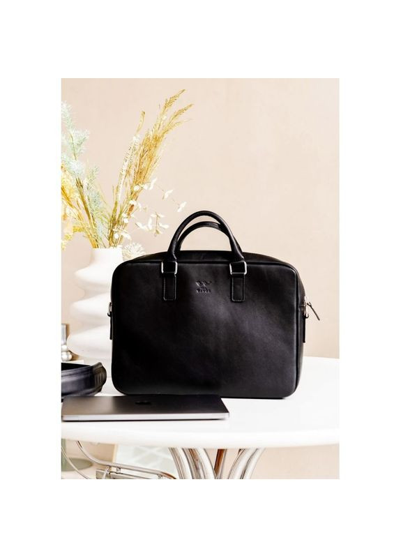 Кожаная сумка через плечо женская Briefcase 2.0 Черный The Wings (302007456)