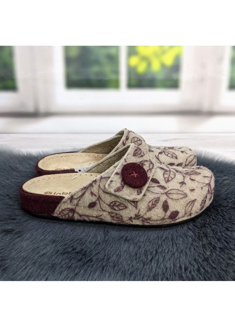 Тапочки домашні жіночі фетрові на широку ногу Inblu (311216631)