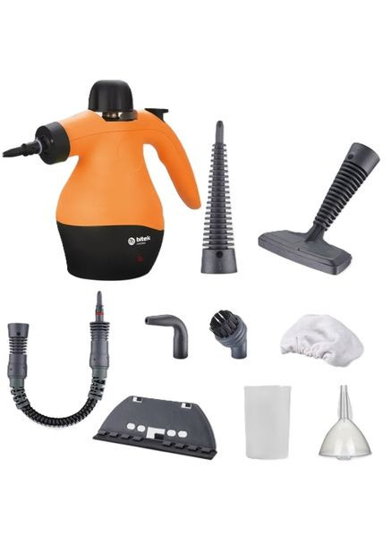 Электрический пароочиститель BT-4740 Steam Cleaner для дезинфекции и очистки поверхностей с разными насадками 2200 Вт BiTEK (366734646)