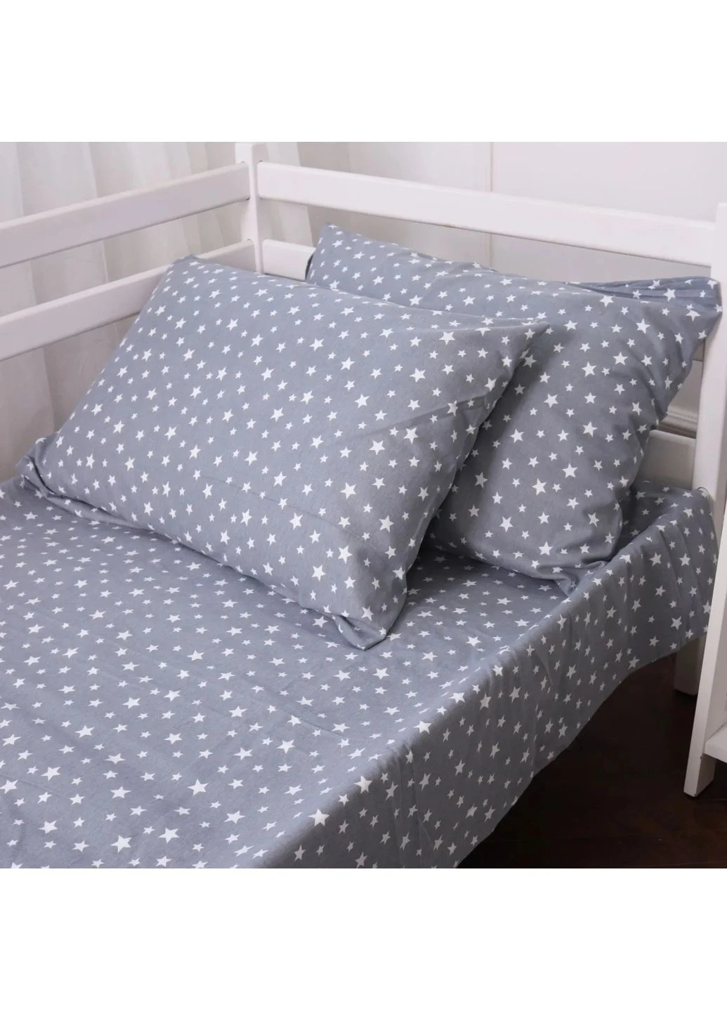 Постільна білизна 012 Grey Stars Фланель 200х220 (2200009653131) Mirson 012 Grey Stars Фланель 200х220 Євро (379099280)