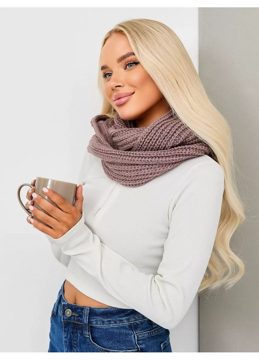 Женский шарф-снуд классический No Brand Хомут барбара (363254175)
