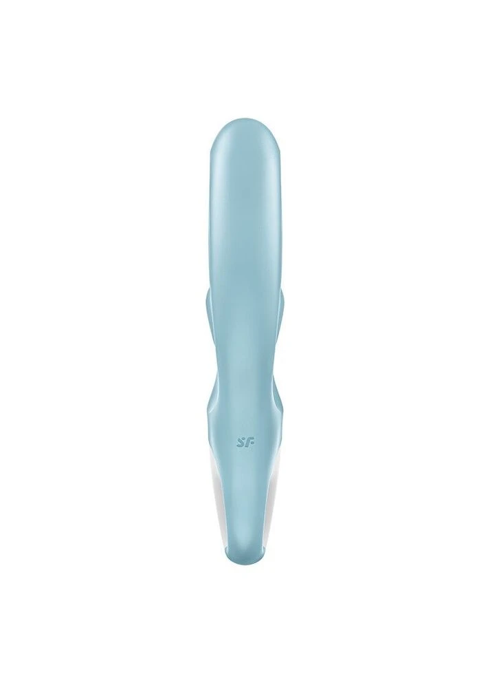 Вібратор із відростком для клітора блакитного кольору Love Me Satisfyer (382842283)