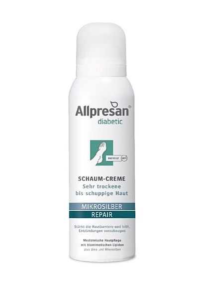 Крем-пена для ступней с серебром Diabetic Microsilver + Repair Schaum-Creme 125ml (1376139-19630758) Allpresan (368604004)