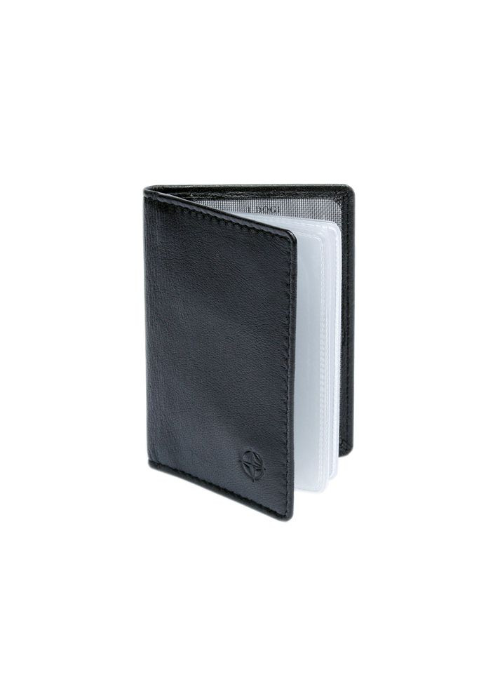 Чёрная визитница из натуральной кожи Cortina 5004 nero Tony Perotti (303831045)