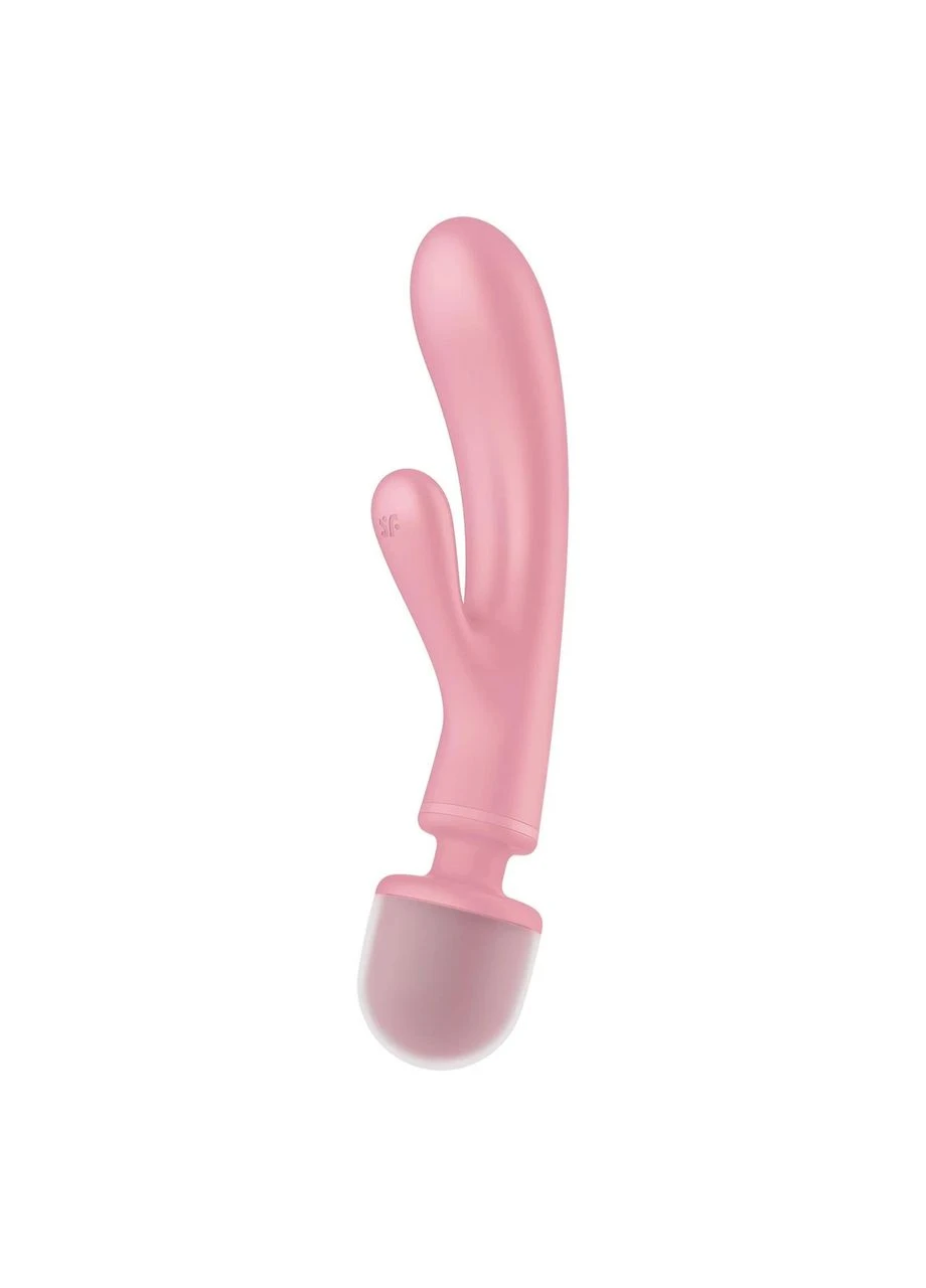 Вібратор для подвійної стимуляції Triple Lover pink Satisfyer (383066945)