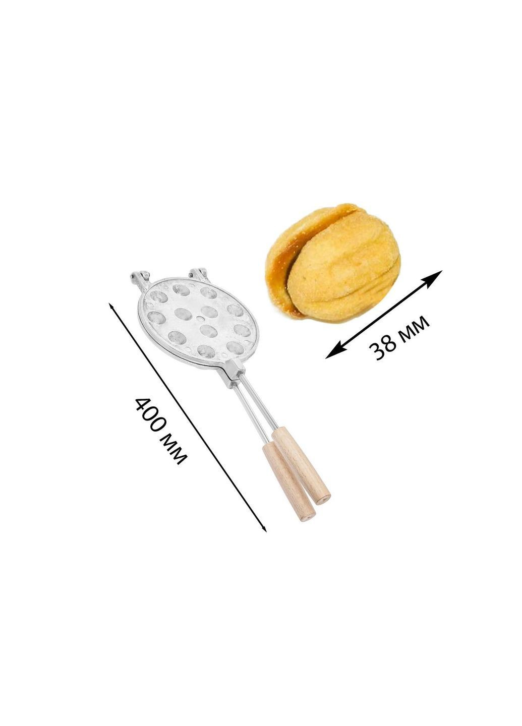 Орешница форма для выпечки орешков на 12 половинок орехов со съемными ручками ХЭАЗ ХЕАЗ (362357540)