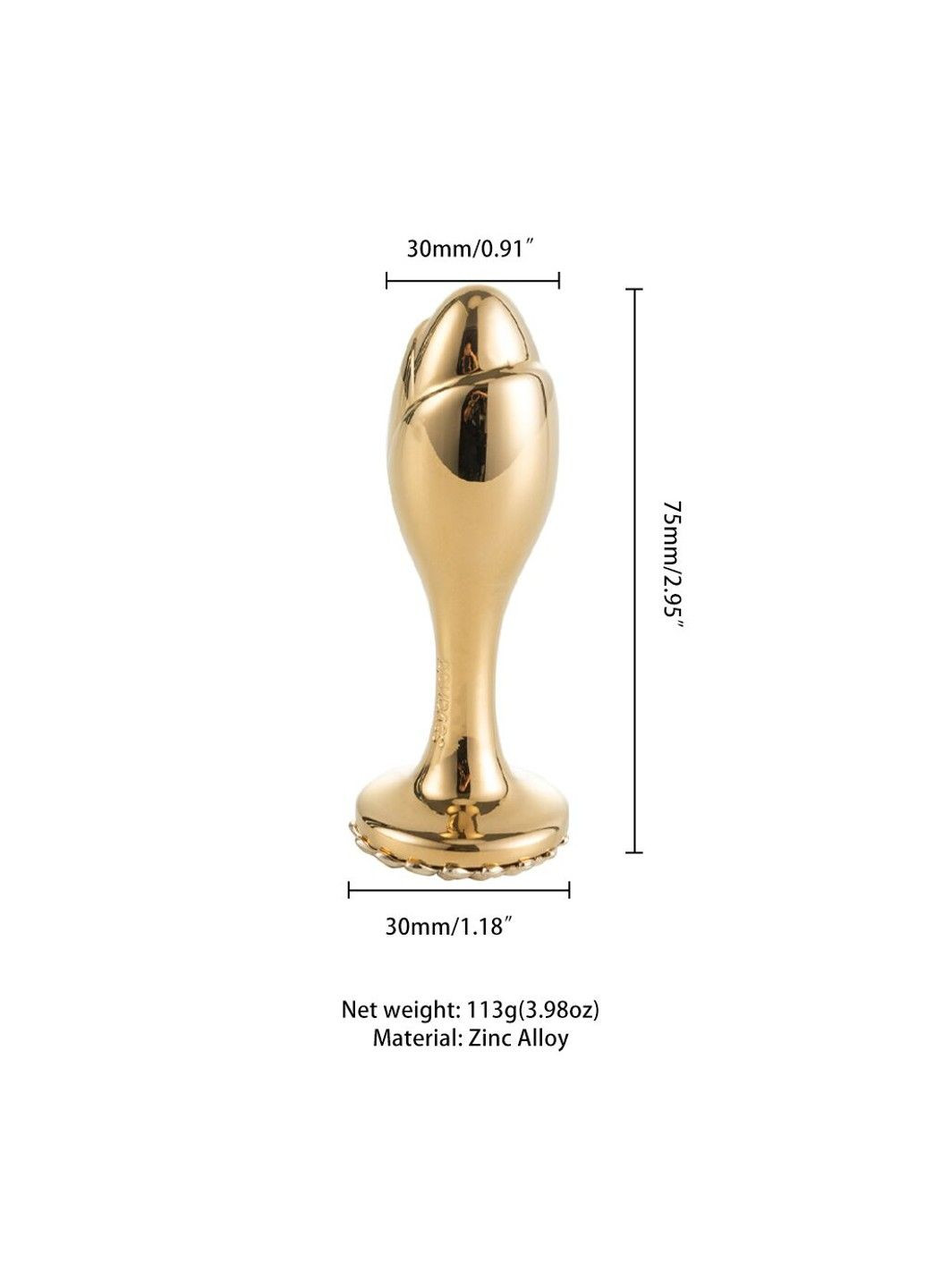 Анальная пробка SEVANDA Pearl Rose Lockink (348517535)