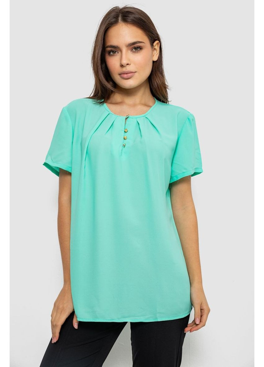 М'ятна блуза однотонна,, 230r112-15 Ager