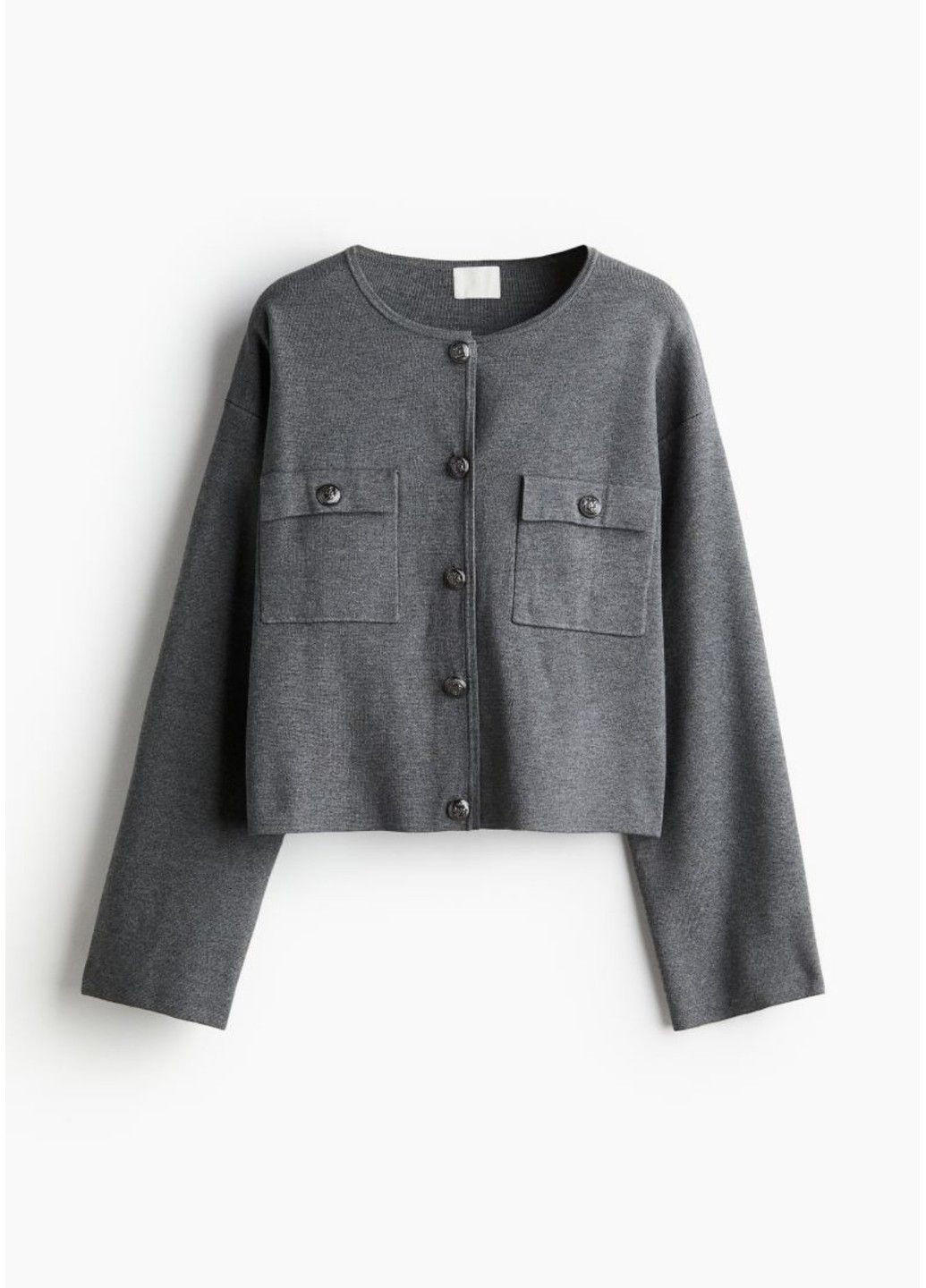 Сірий демісезонний жіночий светр щільної в'язки н&м (57618) xs сірий H&M