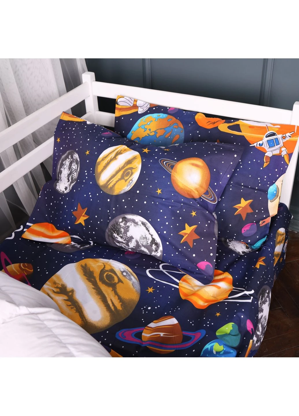 Комплект постельного белья Бязь 17-0884 Astro World Евро Mirson (399174874)