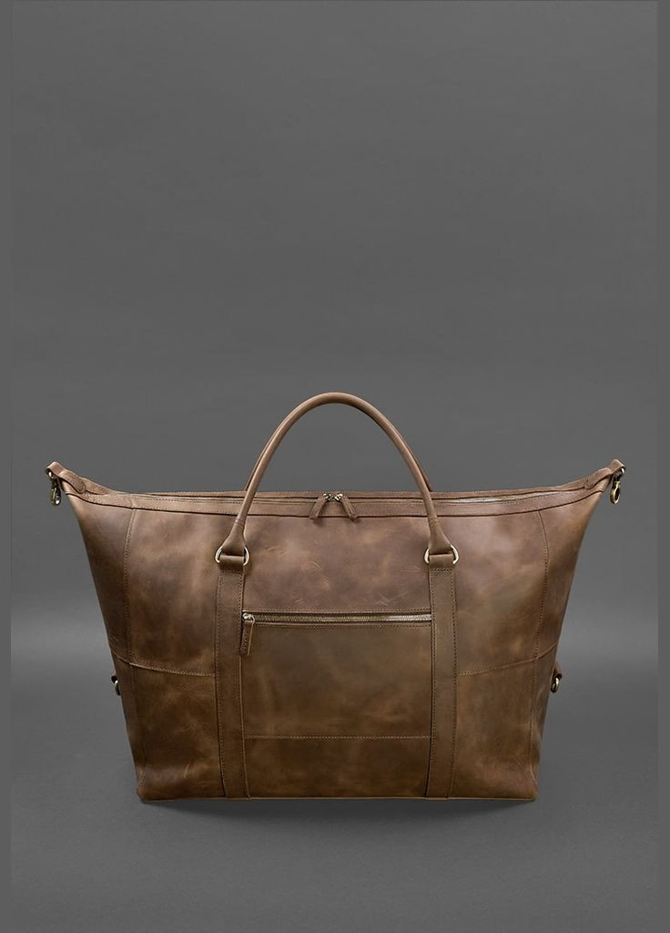 Шкіряна дорожня сумка темно-коричнева Crazy Horse (A-027375) BlankNote (327874310)