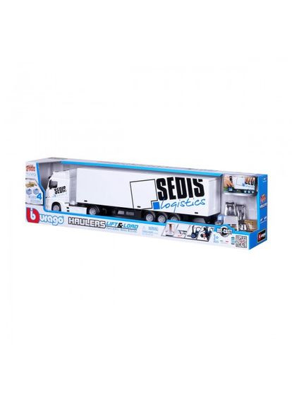 Игровой набор – ФУРА MERCEDESBENZ ACTROS с погрузчиком (1:43) Bburago (315153340)