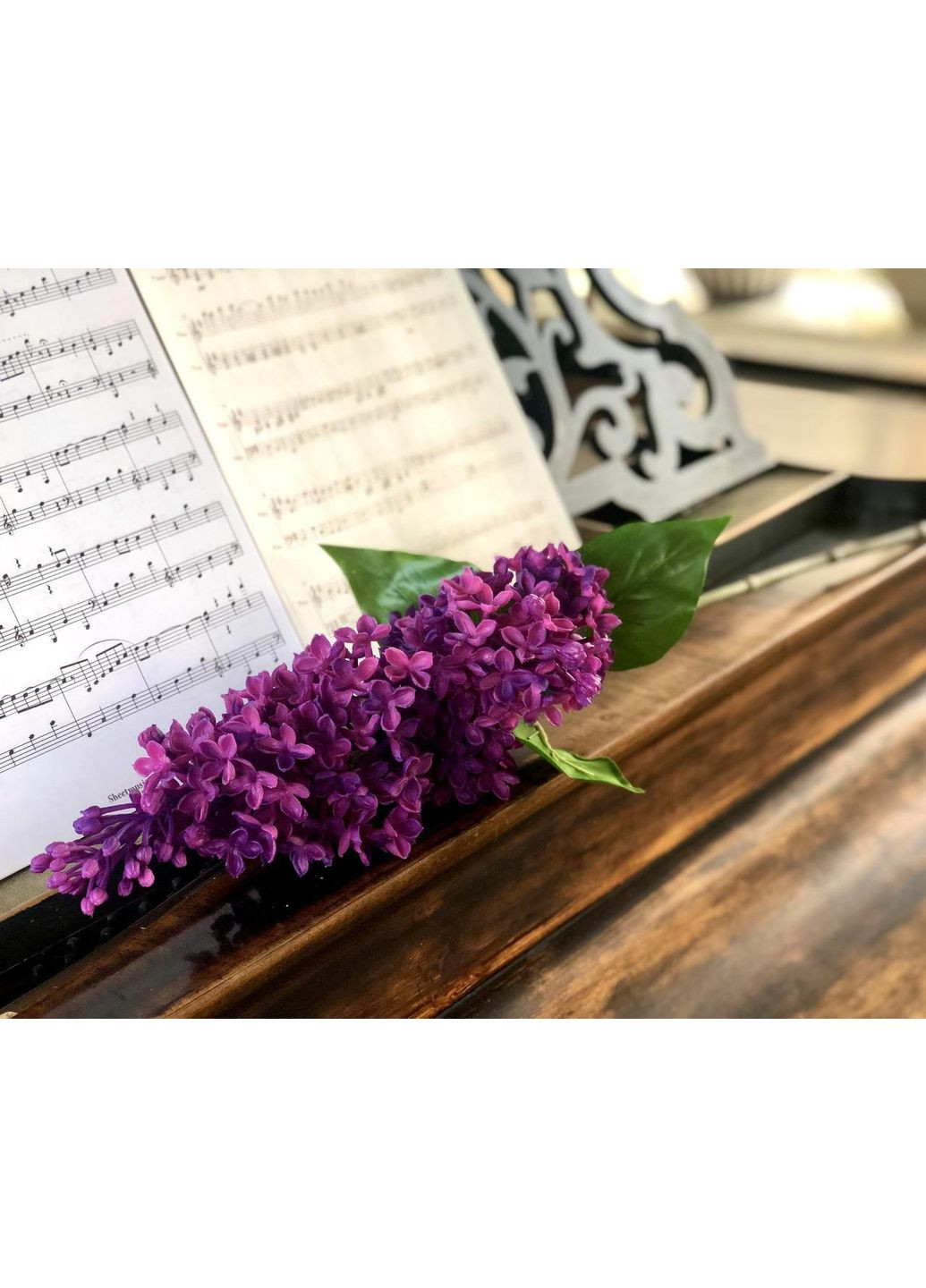 Штучний латексний бузок Real Touch, преміум якість, фіолетова гілка 72 см No Brand (370161976)