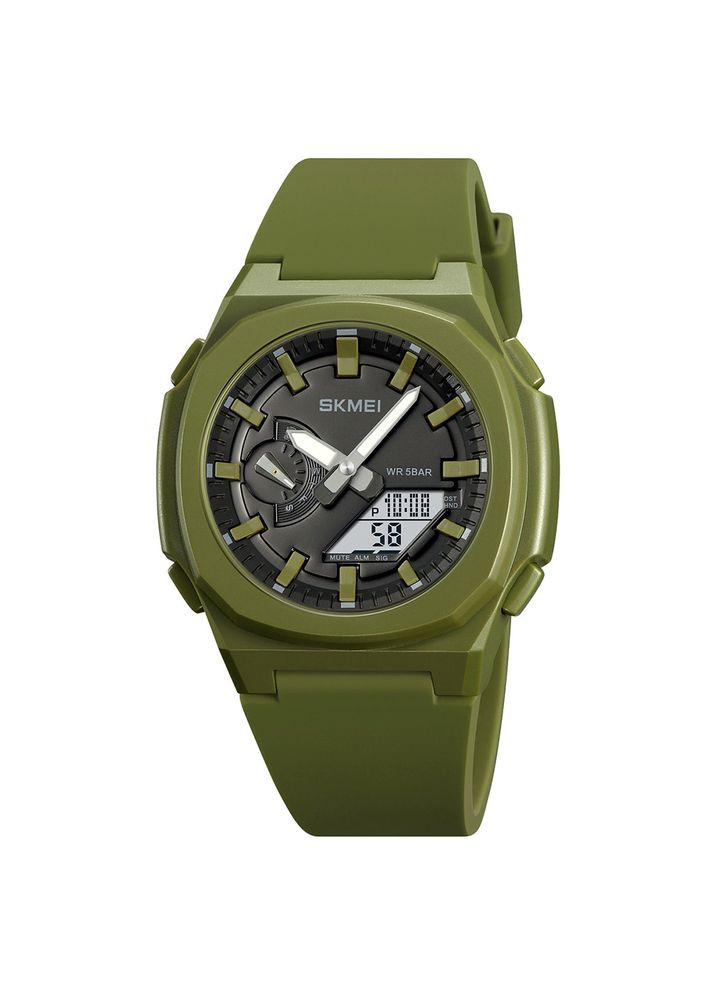 Годинник Army Green водонепроникні чоловічі спортивні кварцові з будильником та секундоміром ProDobro (367267383)