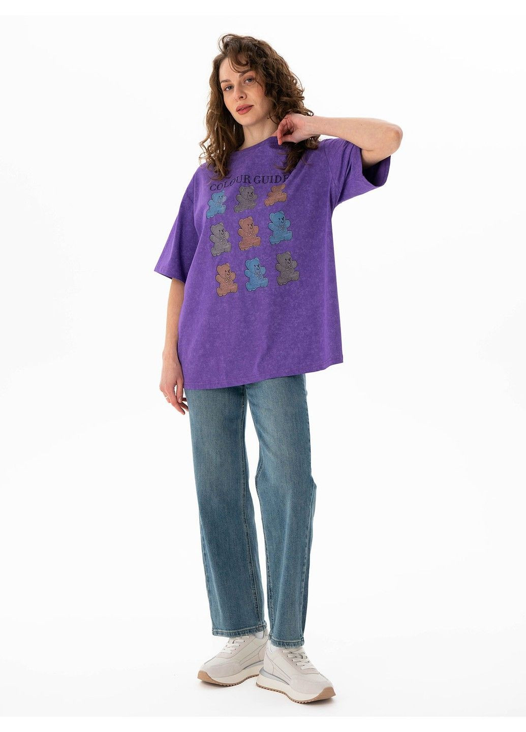 Фиолетовая летняя футболка 21 - 08157 TK Design