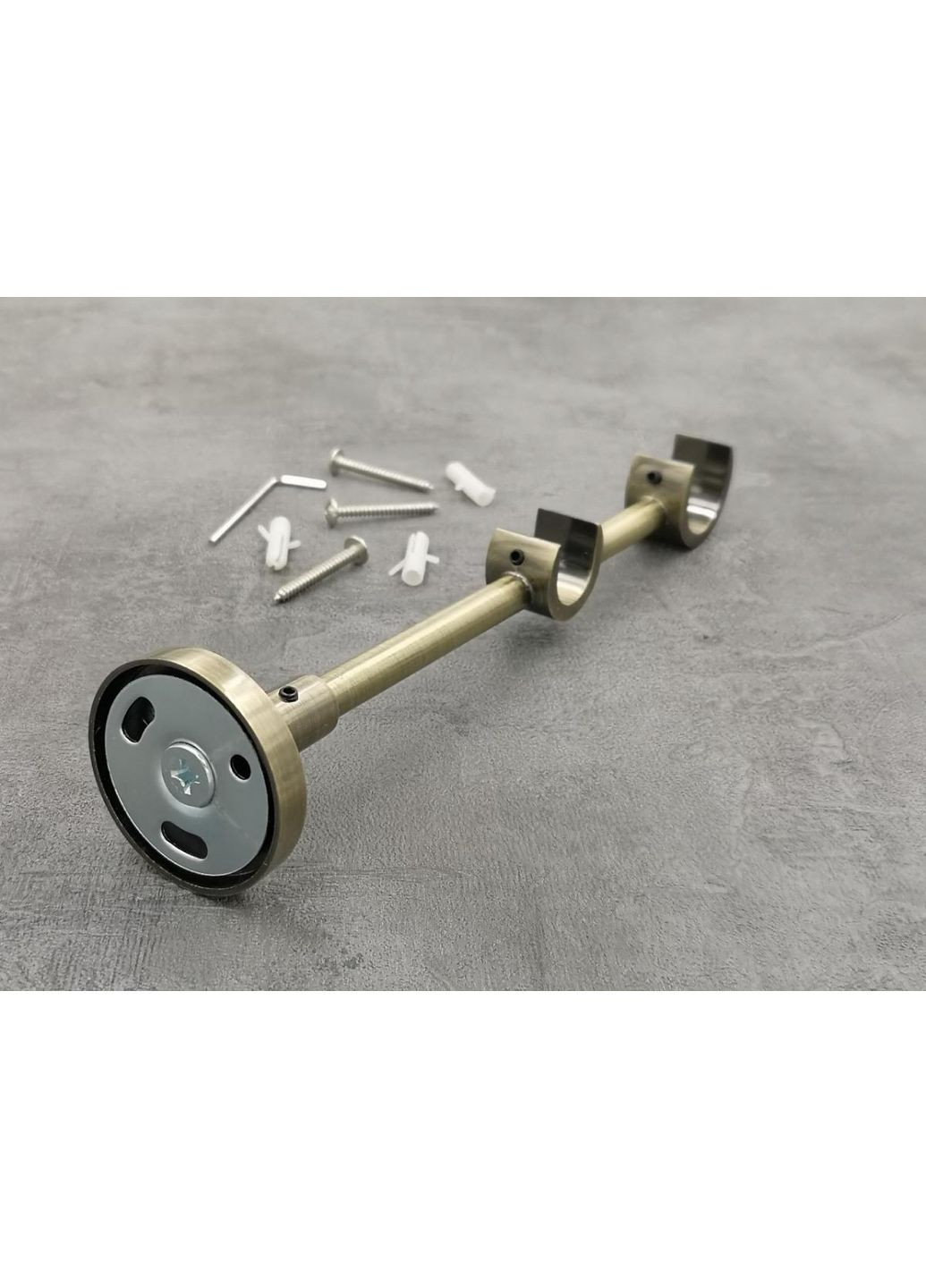 Карниз Карера гладкая штанга двойной модерн 25/19 мм 400 см Антик Quadrum (352778044)