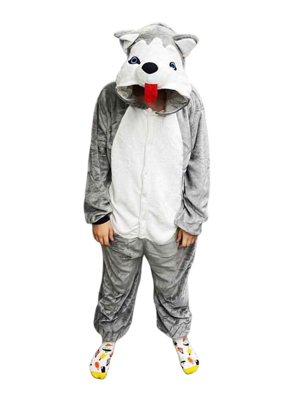 Піжама кігурумі чоловіча Kigurumi Хаски Сіра Кигуруми Хаски (308860128)