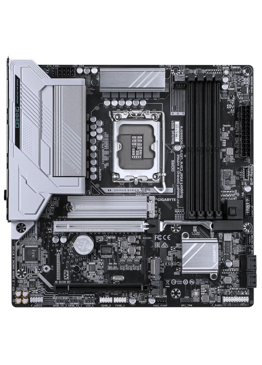 Материнская плата B860M GAMING X WIFI6E s1851 B860 4xDDR5 M.2 HDMI DP Type-C Wi-Fi BT mATX Gigabyte (393461975)