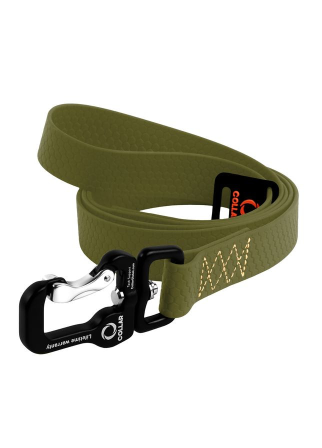 Повідець EVOLUTOR 25мм 300см хакі для собак з авіаційного алюмінію міцний повідець для вигулу собак ProDobro (373221481)