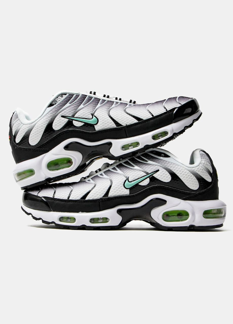 Чорно-білі всесезонні жіночі кросівки nike plus tn black No Brand Air Max