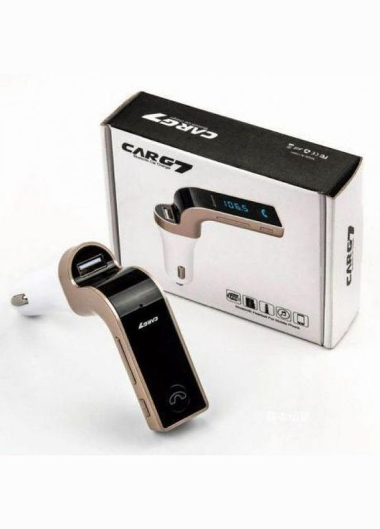 Автомобильный FM трансмитер FM модулятор 4 в 1 с Bluetooth, USB, MP3, AUX, слотом для micro SD золото No Brand (292314819)
