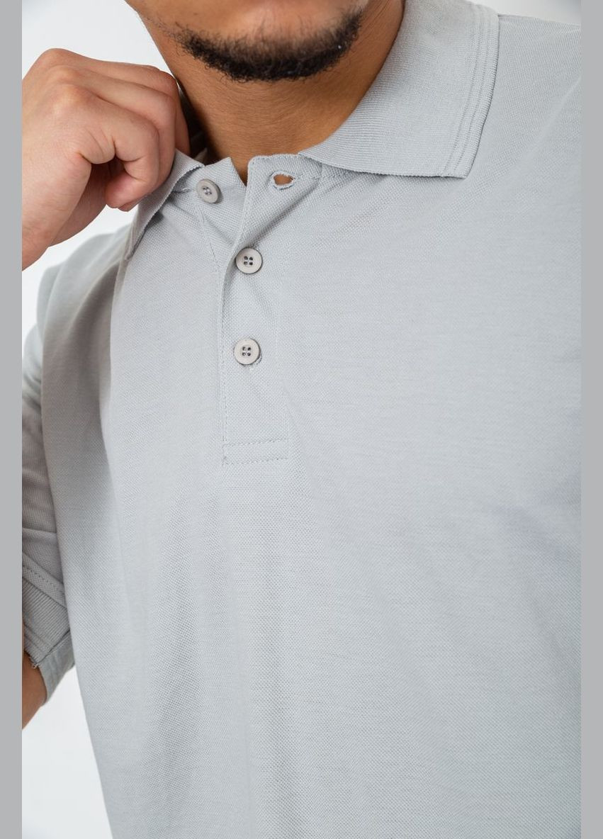 Оливковая поло мужское однотонное 244r015 с длинным рукавом Ager