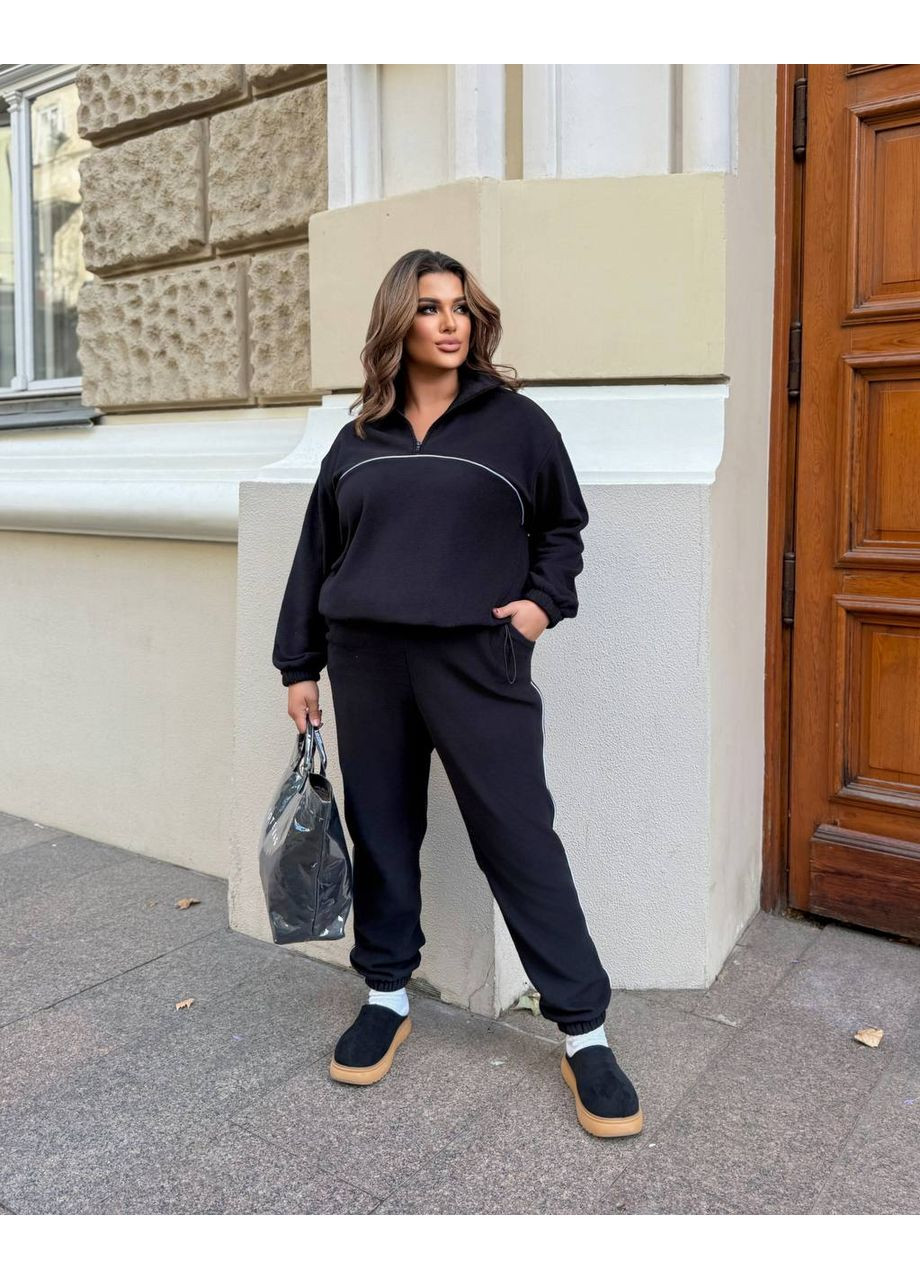 🔥Стильний прогулянковий костюм двійка (штани + кофта), двосторонній теплий фліс — ЗАМІРИ В ОПИСІ🔥 DK/DL Мода без кордонів (370493396)