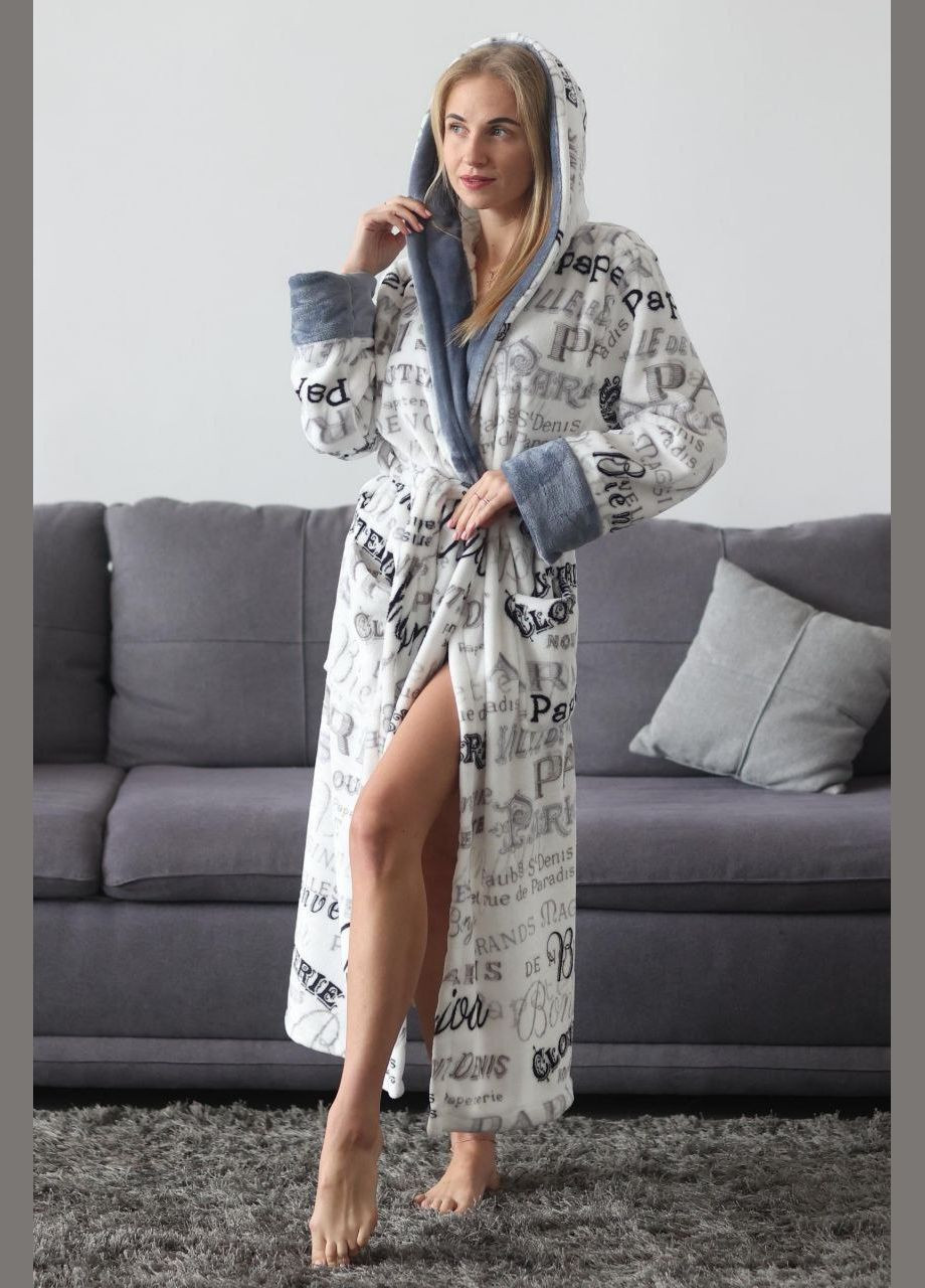 Халат с капюшоном Мягкий уютный Шарпей No Brand (315429383)