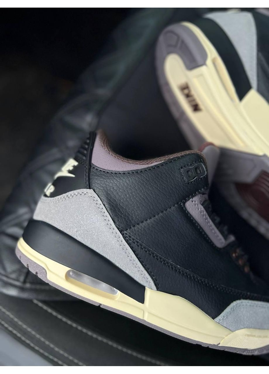 КРОСІВКИ ЖІНОЧІ NIKE JORDAN 3 WERE SLEEPING BLACK GREY НАЙК АІР ДЖОРДАН No Brand рожеві демісезони (368857701)
