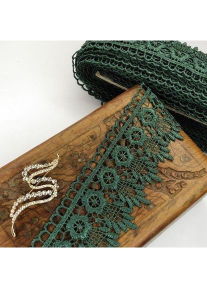 Мереживо макраме 6,5см (20м) Колір - Зелений (05-XR13023-5) Plus-plus (354798419)