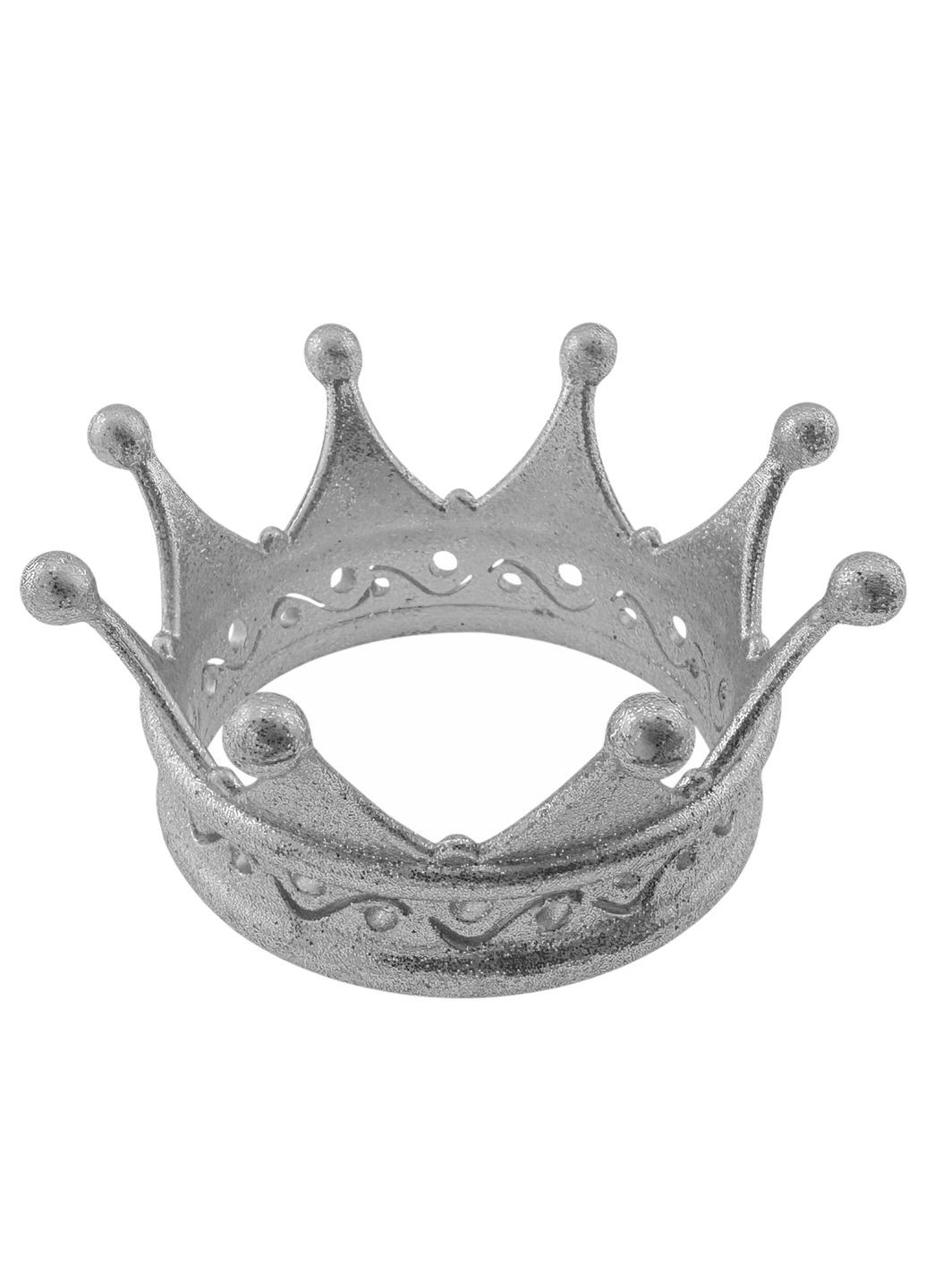 Елочная игрушка Корона 8х8х3,5 см белый MIS LT (365628009)