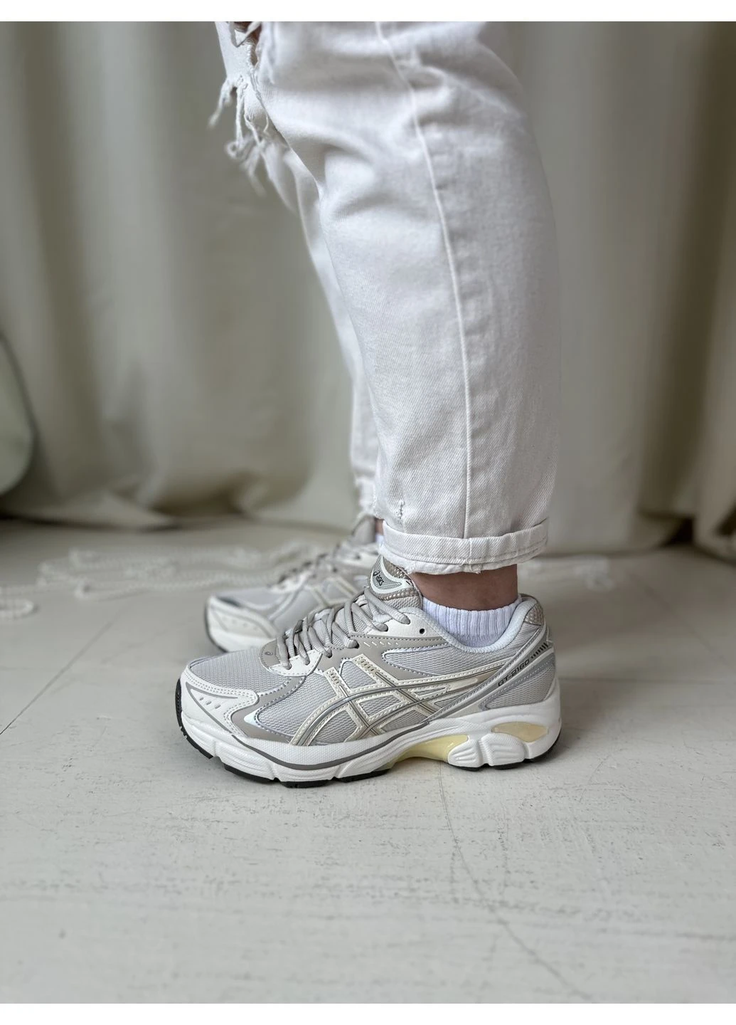 КРОССОВКИ ЖЕНСКИЕ ASICS GT-2160 BEIGE АСИКС 2160 БЕЖЕВЫЕ No Brand бежевые демисезоны (392019230)