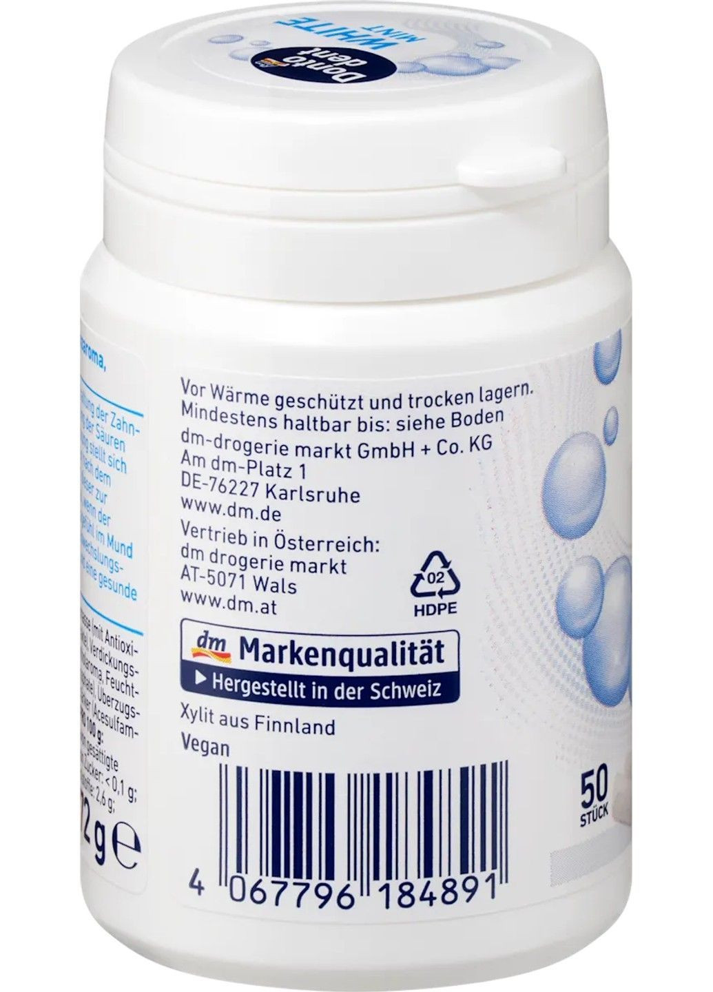 Жувальна гумка FRESH WHITE з ксилітом м'ята 50 шт Dontodent (362411295)