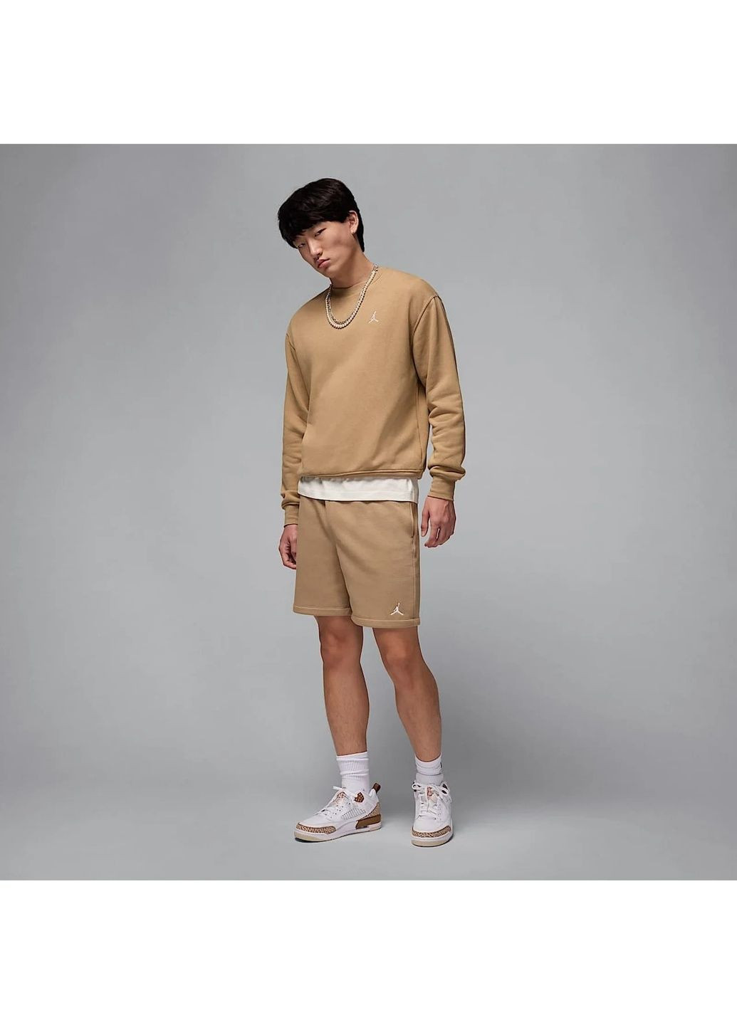 Мужские шорты Brooklyn Fleece Beige Air Jordan (366039241)
