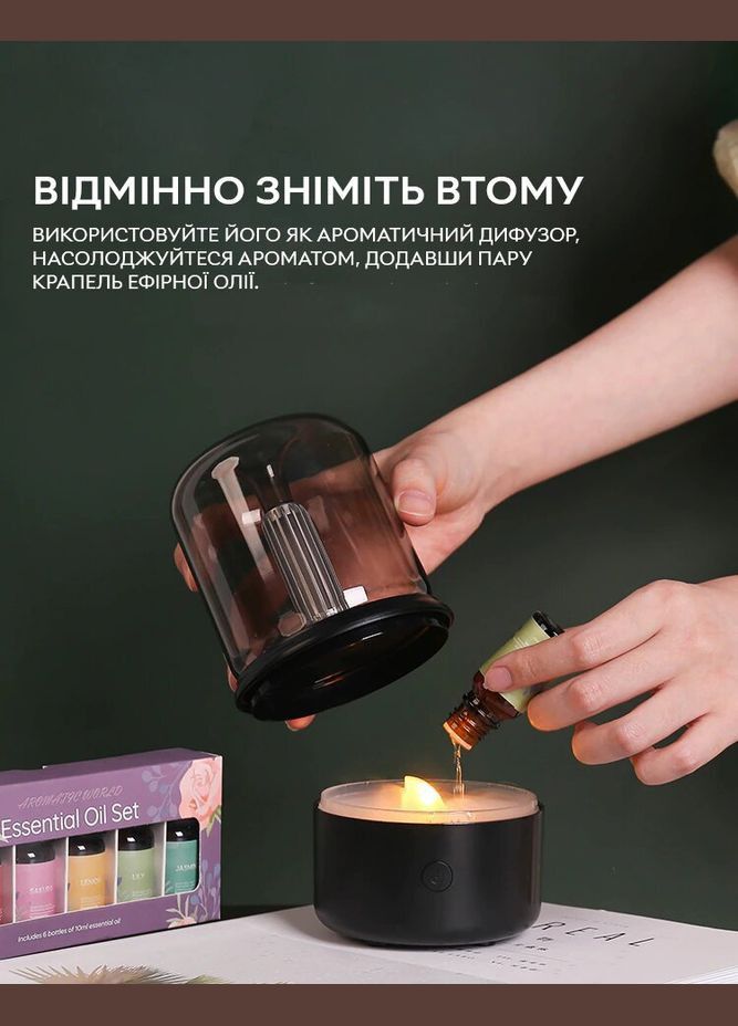 Увлажнитель воздуха, портативный аромадифузор DQ-702 120 мл, Black Kinscoter (322209490)