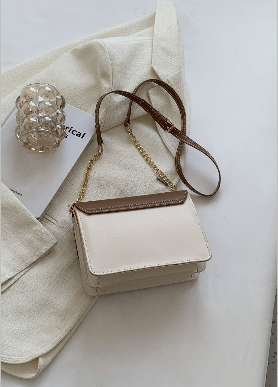Женская классическая сумка через плечо кросс-боди коричневая No Brand (290665324)