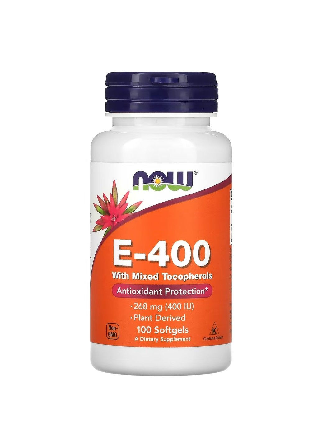 Витамин Е-400 Mixed Tocopherols 268мг - 100 софтгель Now Foods (293944911)