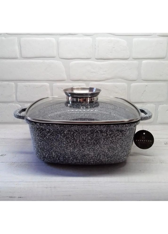 Каструля казан із гранітним антипригарним покриттям 3.7 л 22 см EB-3972 Edenberg (360654509)