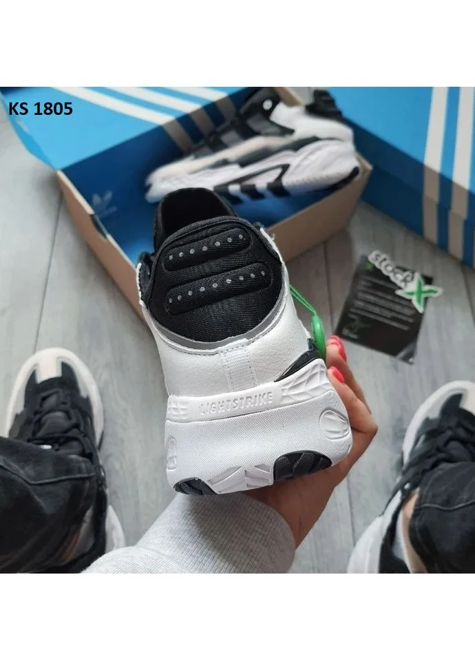 Белые демисезонные кроссовки мужские adidas niteball white black адидас найтбол белые No Brand