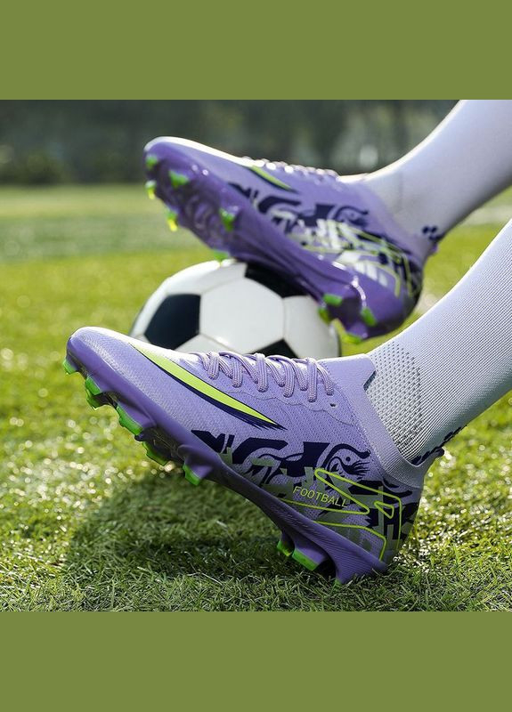 Фиолетовые футбольные бутсы cryfzasat soft ground No Brand