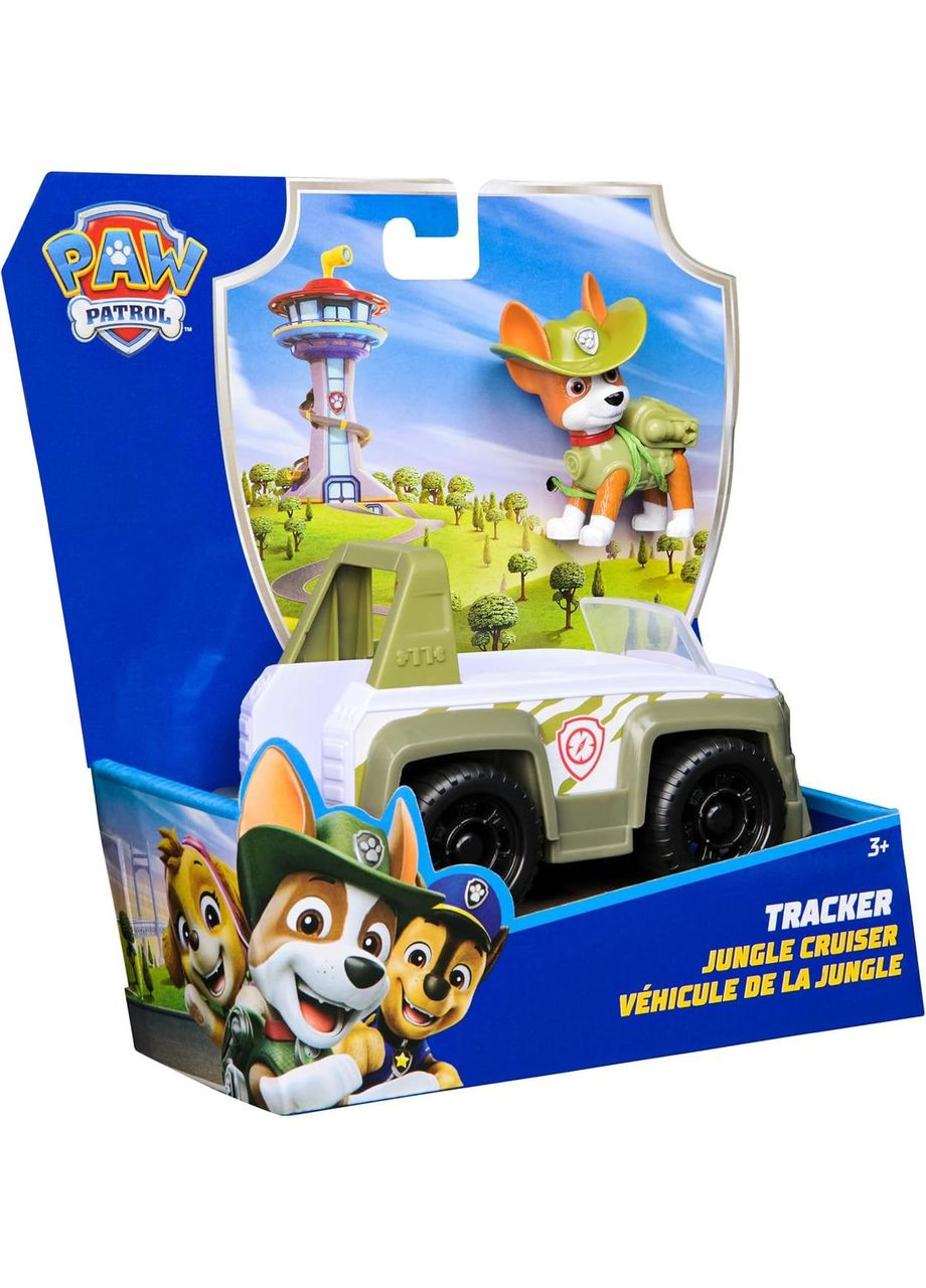 Щенячий патруль Спасательный джип и фигурка Трекер Paw Patrol Tracker's Jungle Cruiser Vehicle with Collectible Figure Spin Master (365251569)