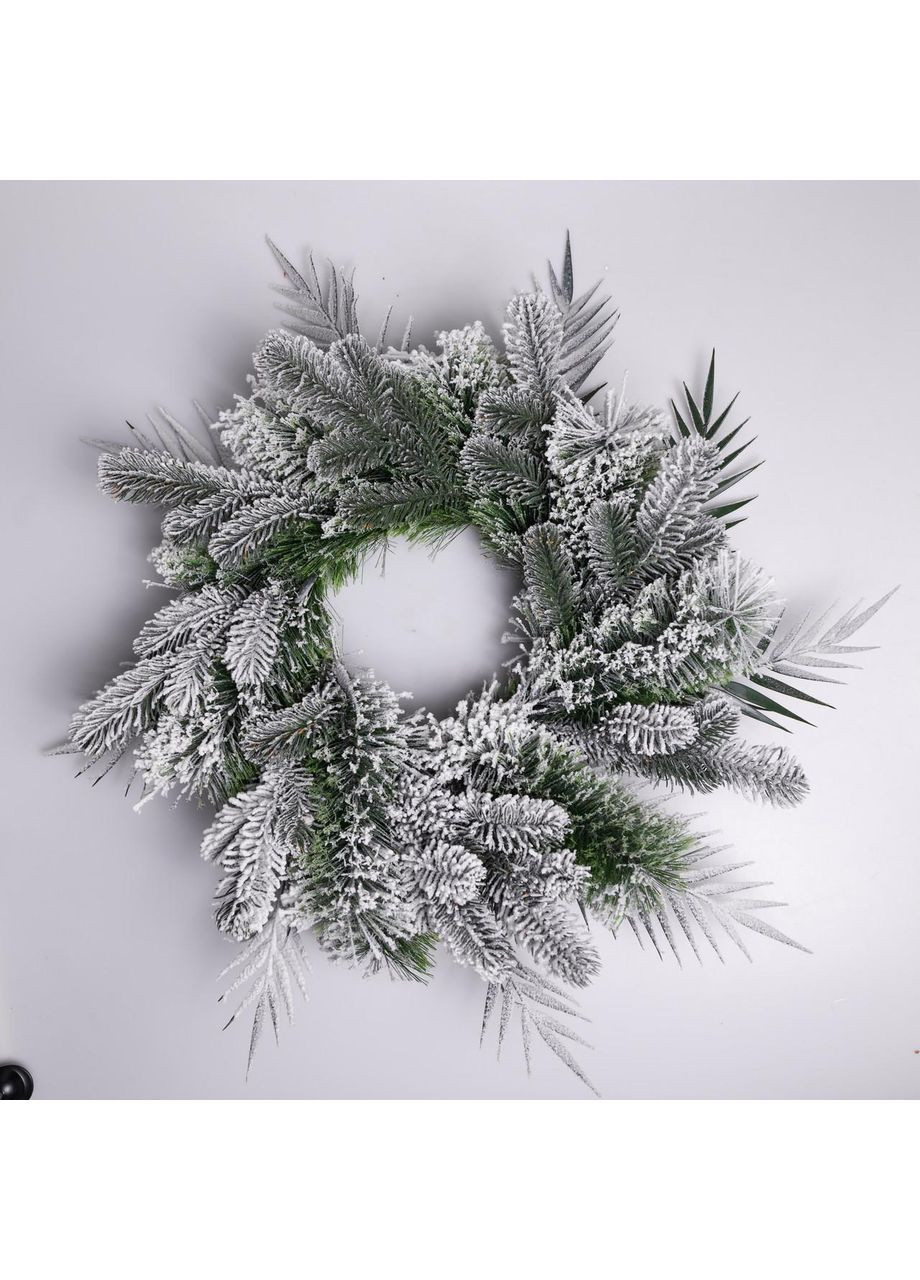 Штучний різдвяний вінок Засніжений Святковий 60 см TD-VINSN LUGI (368767401)