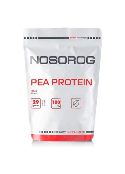 Гороховый протеин Pea Protein Isolate, 700 грамм - Без вкуса Nosorog Nutrition (324608727)