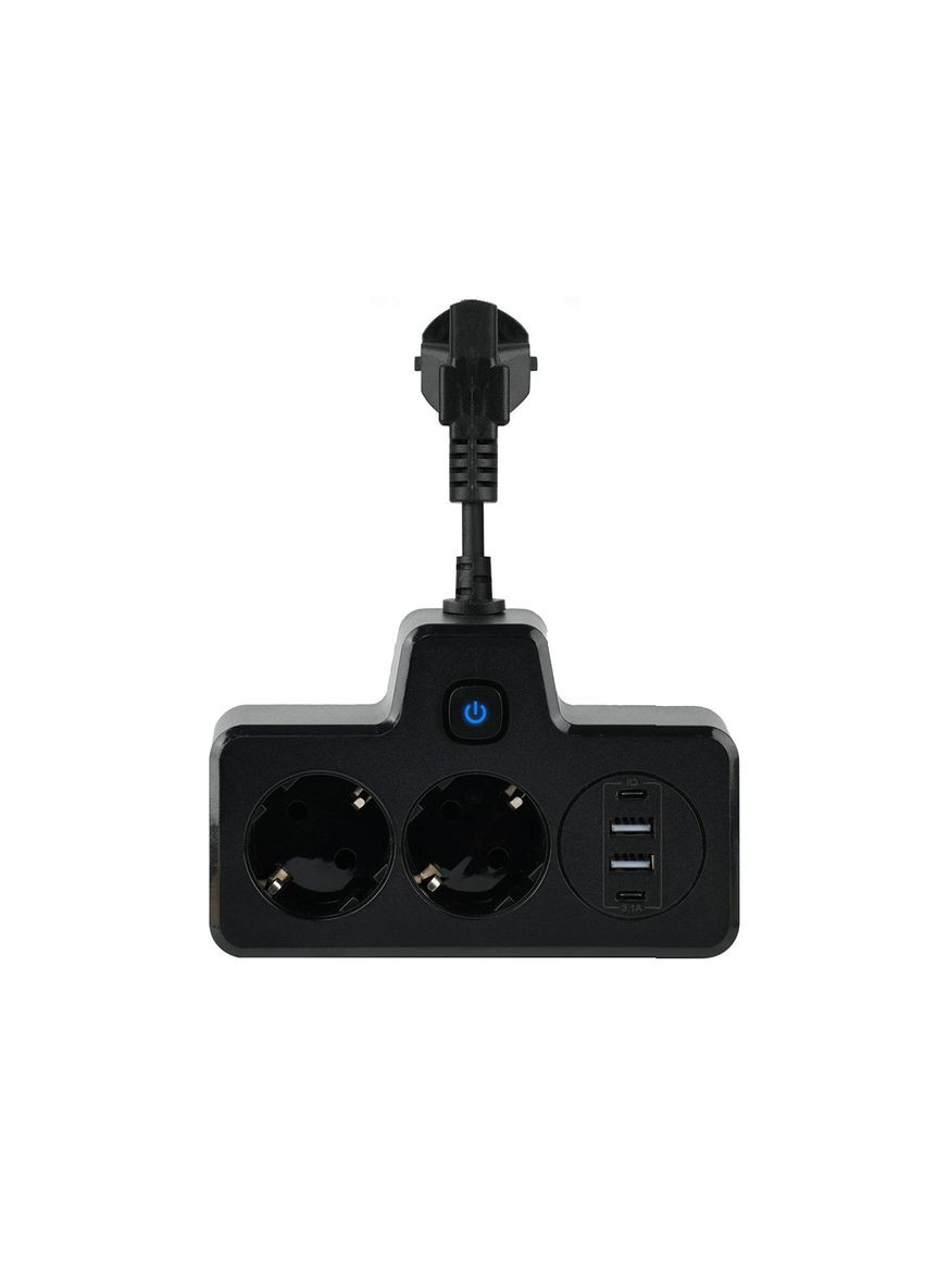 Сетевой фильтр-разветвитель SNAILS 2 розетки 2xUSB-A 2xUSB-C 8см LED черный (HP-5-18) No Brand (338597646)