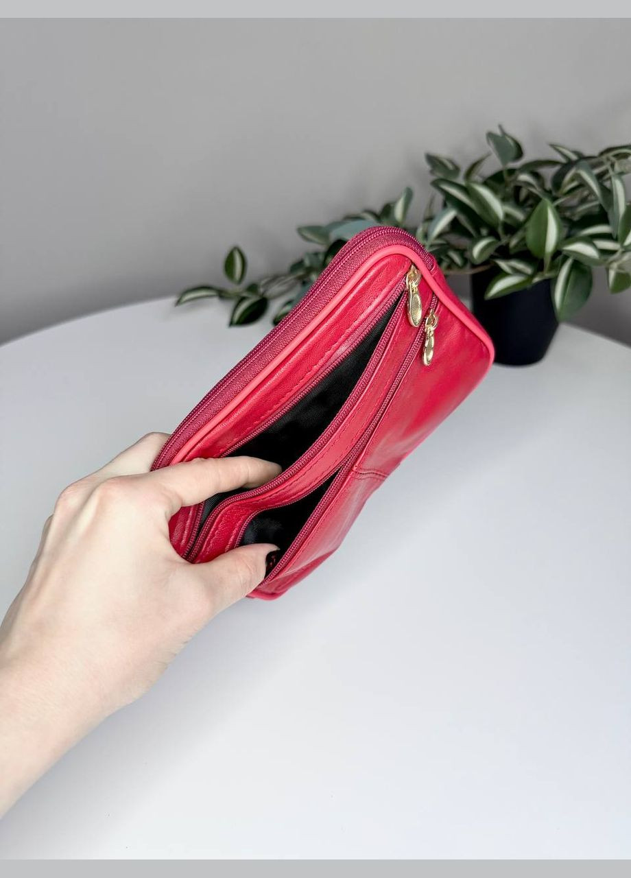 Жіночий м'який гаманець з натуральної шкіри безкаркасний Classic (315623021)