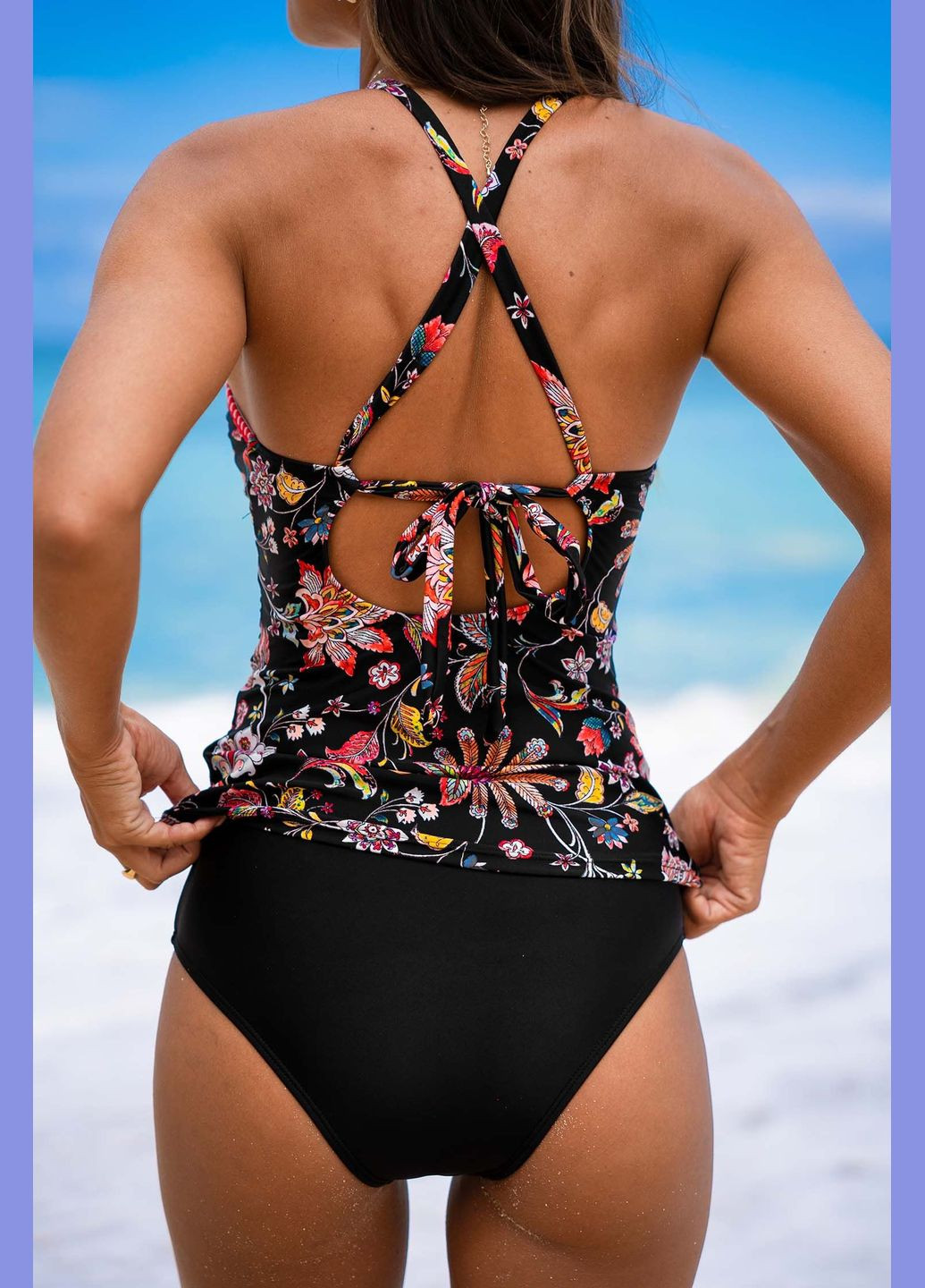 Черный летний купальник CUPSHE