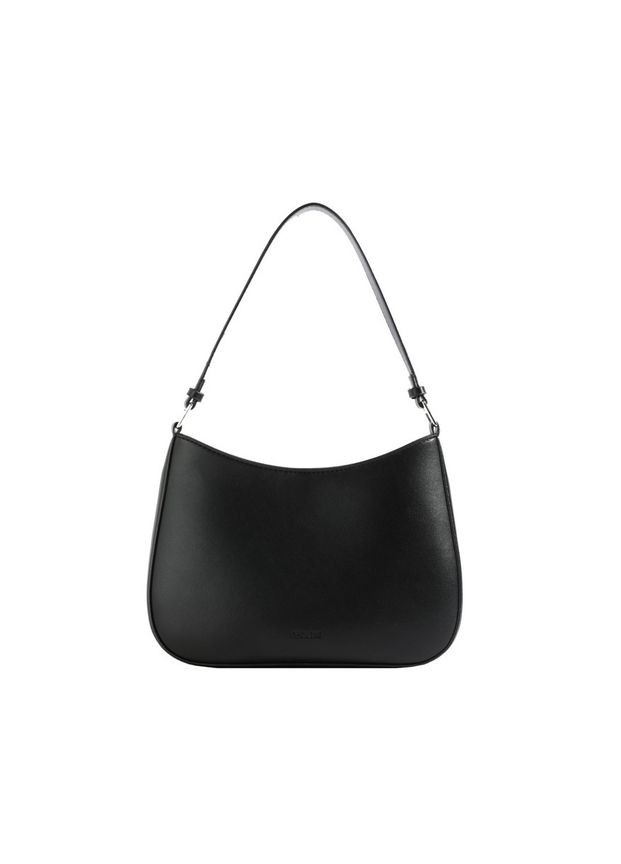 Жіноча класична сумка 3222 через плече клатч на короткій ручці багет чорна No Brand (313235570)